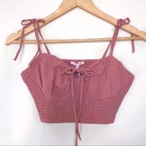 Lottie Moss Smocked Tank Top